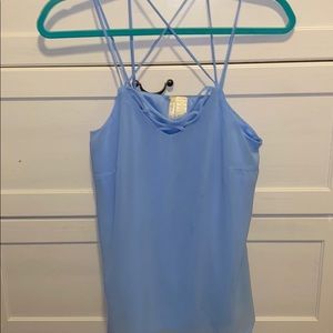 Carolina blue strappy tank top